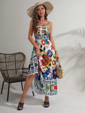 Vestido Longo Floral Boho