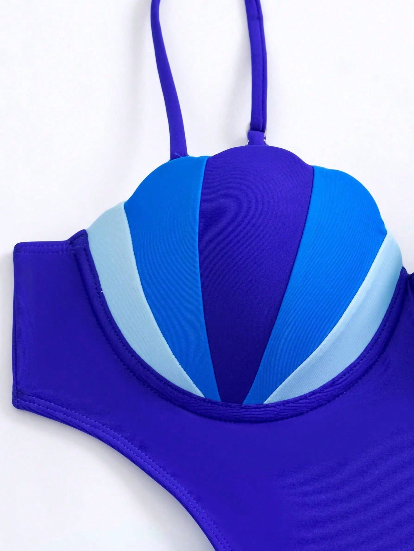 Maiô Feminino Push Up Sereia Azul