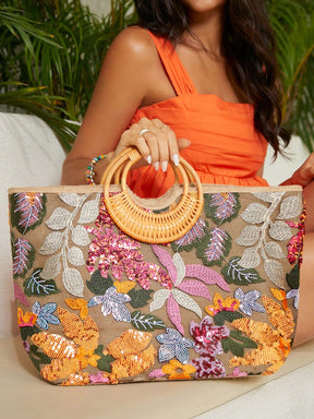 Bolsa Bordada de Pulso Fashion