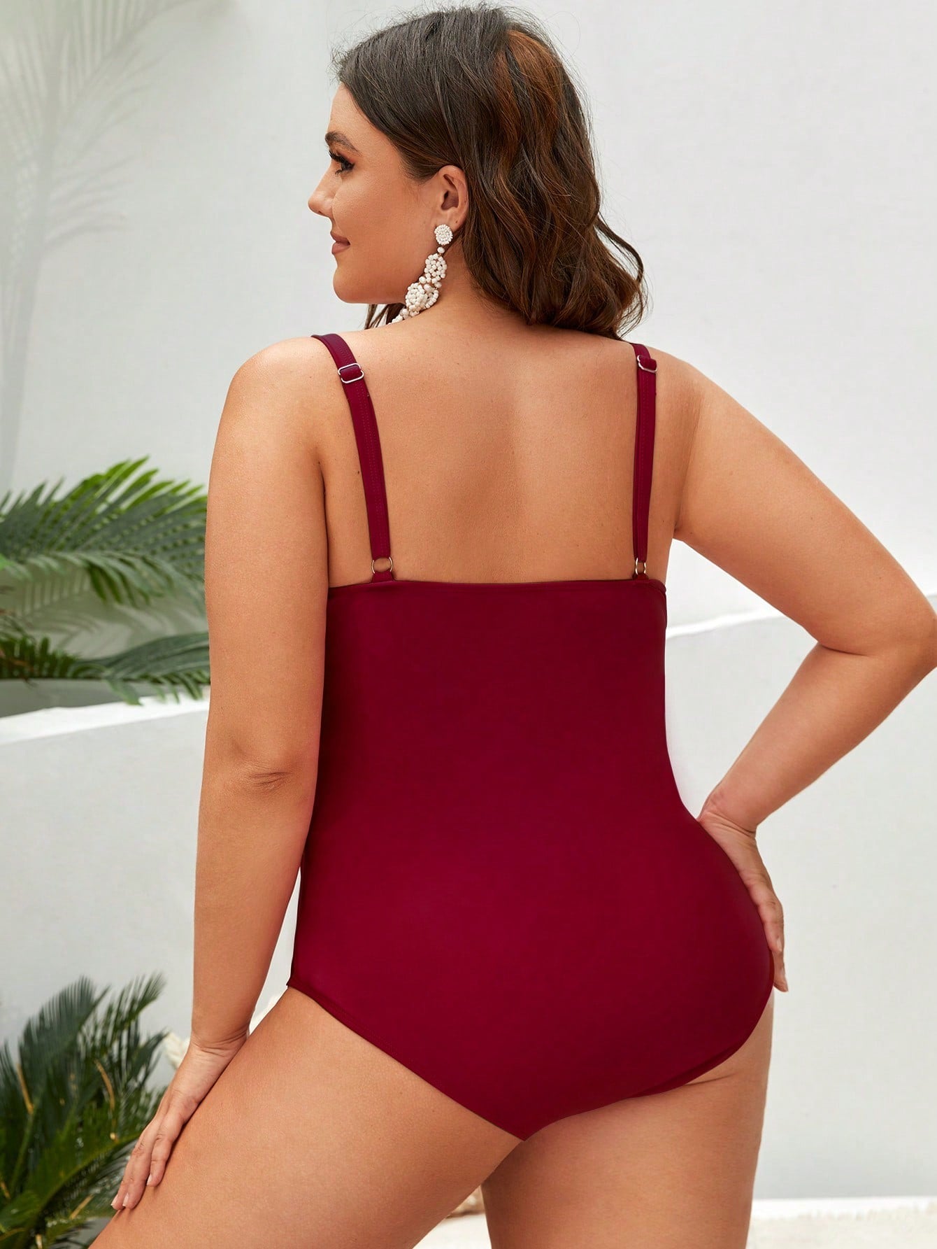 Maiô Push Up Modelador Transpassado(Plus Size)