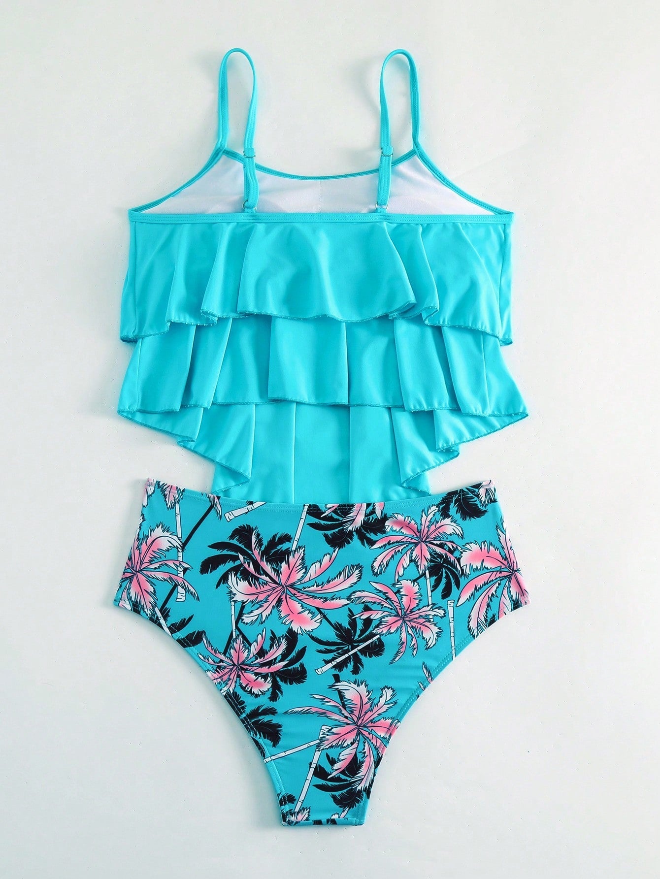 Biquini Feminino Tropical Detalhe Babado Isa