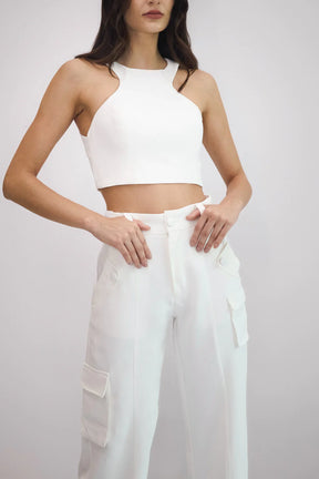 Conjunto Top e Calça Riviera Off White