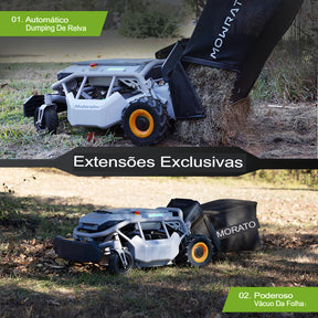 Cortador de grama com controle remoto Mowrator S1 4WD