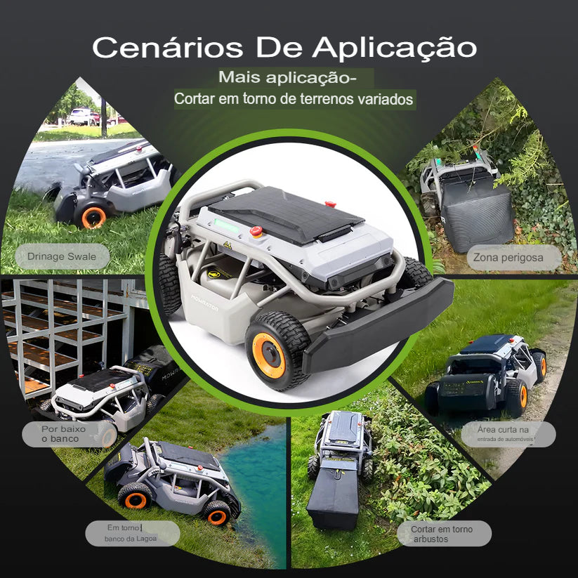 Cortador de grama com controle remoto Mowrator S1 4WD