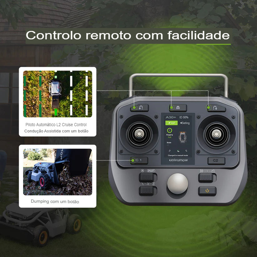 Cortador de grama com controle remoto Mowrator S1 4WD