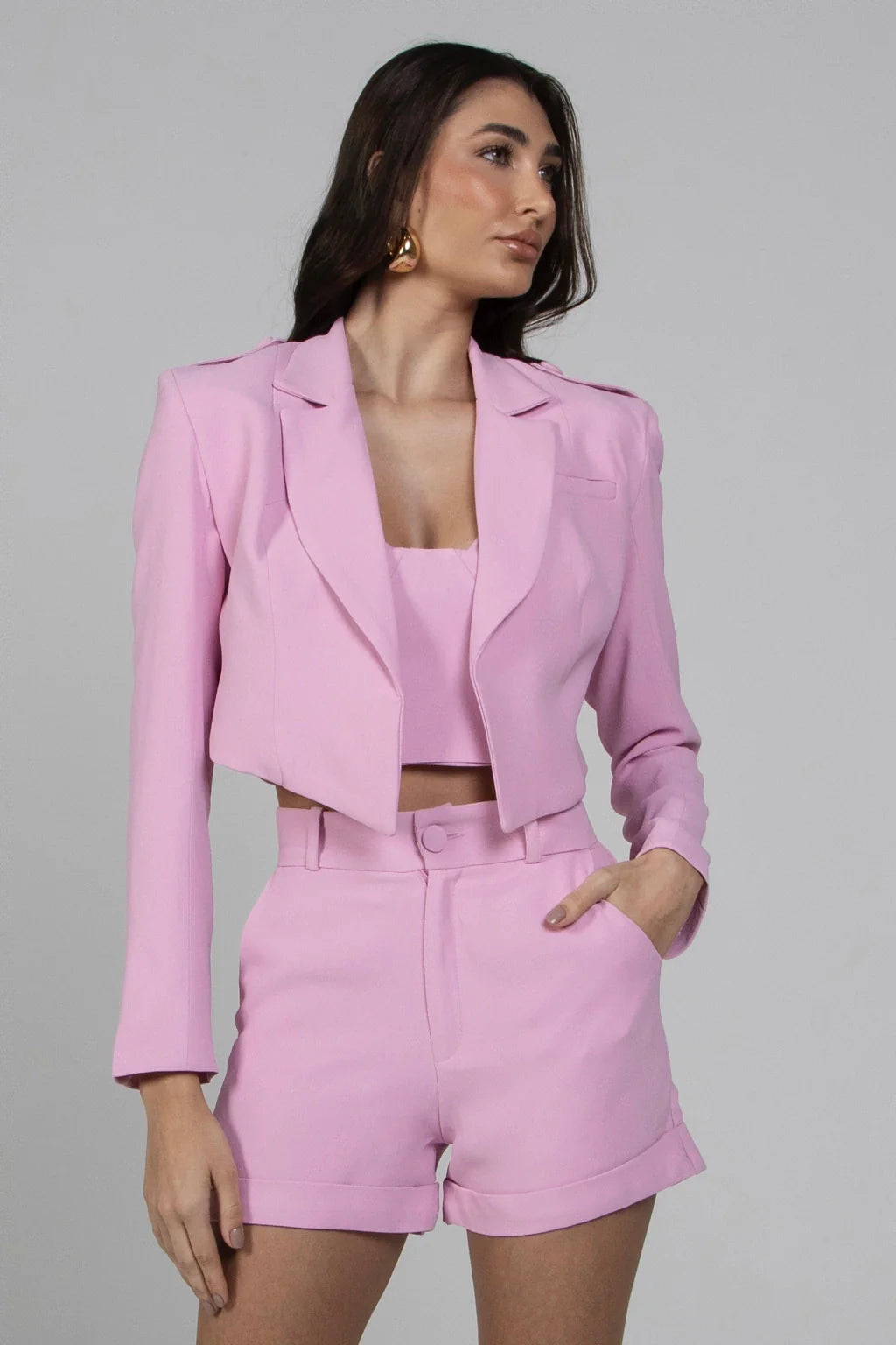 Blazer Florença Rosa Crystal